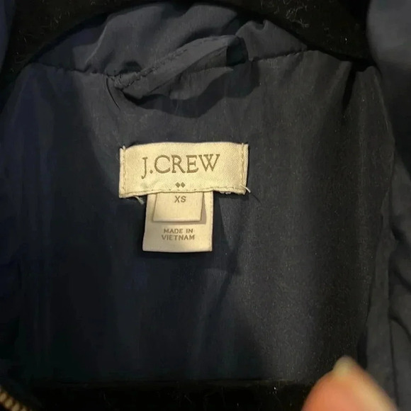 J Crew Navy quilted jacket size XS - Picture 5 of 11